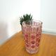 Vintage Vintage Pink Glass Vase Italy, Flower Vase