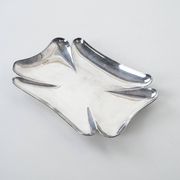 Metal tray, Italian design, 1970s, manufactured by Cassetti