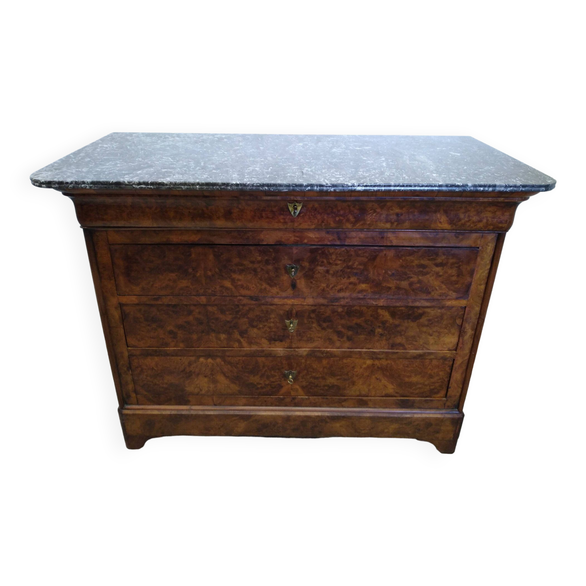 Chest of drawers with old marble