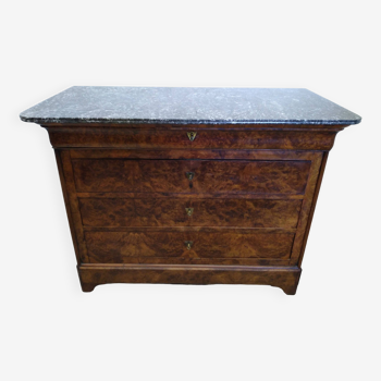 Chest of drawers with old marble