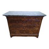 Chest of drawers with old marble