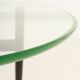 Italian mid century  glass coffee table 1950s