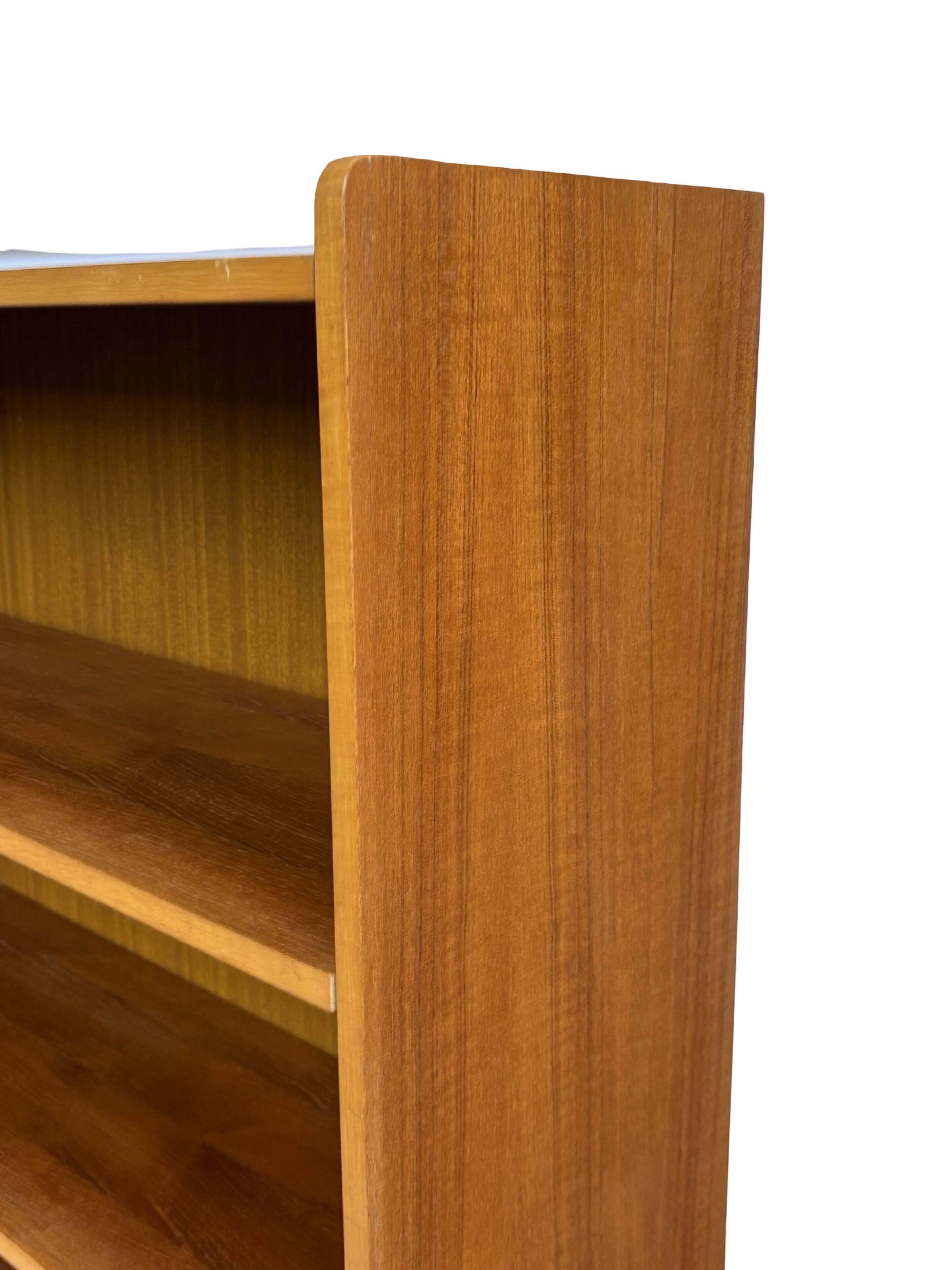 Large vintage teak bookcase, Danish design, 1960s