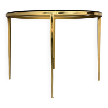Hollywood Regency coffee table in brass and glass by Vereinigte Werkstätten, Germany, 1960s