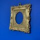 Pair of brass photo frames