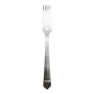 Fourchette en métal argenté de la maison Christofle, modèle Aria