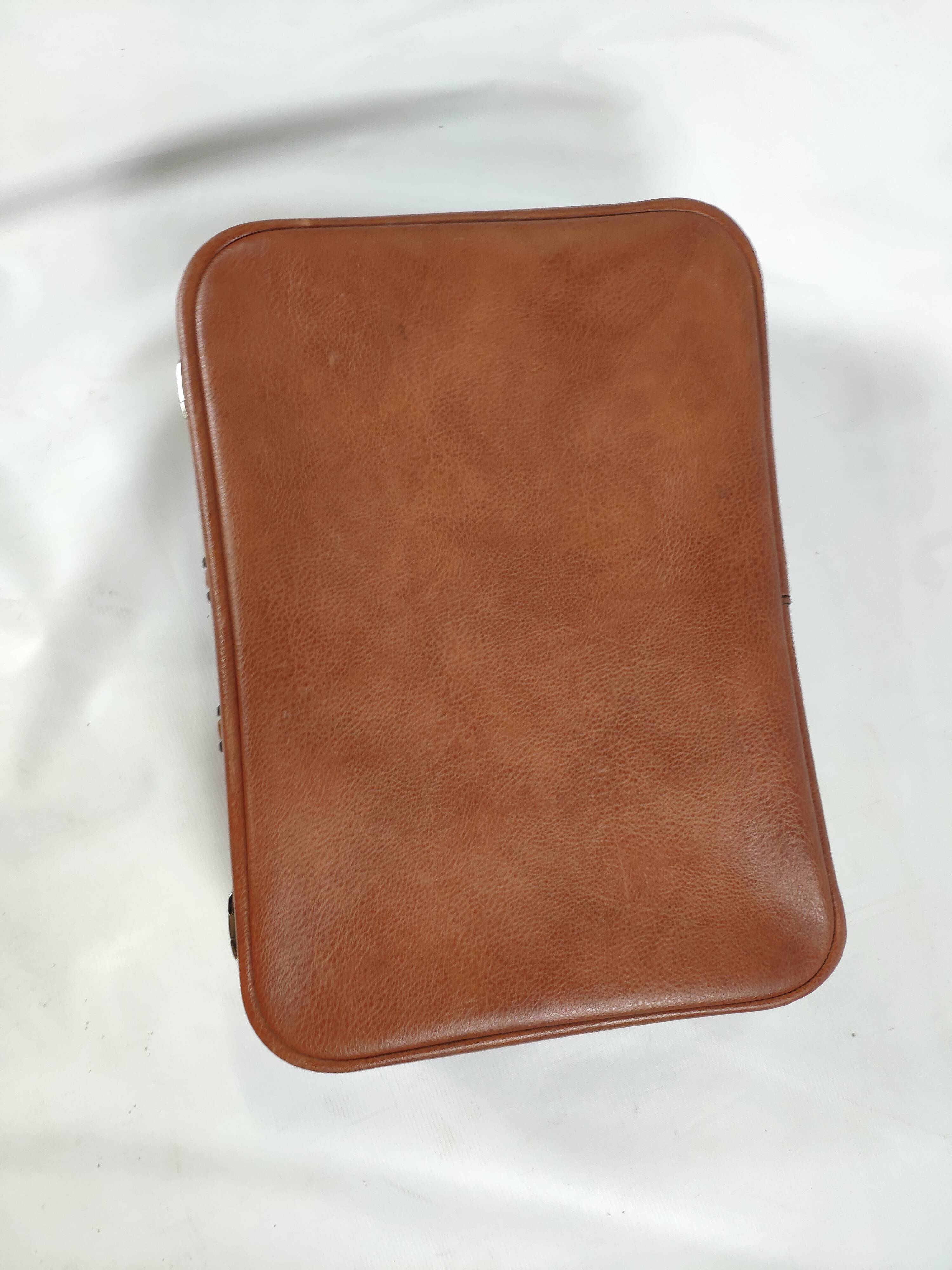 Vintage brown leather case