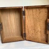 Old wooden box with handle