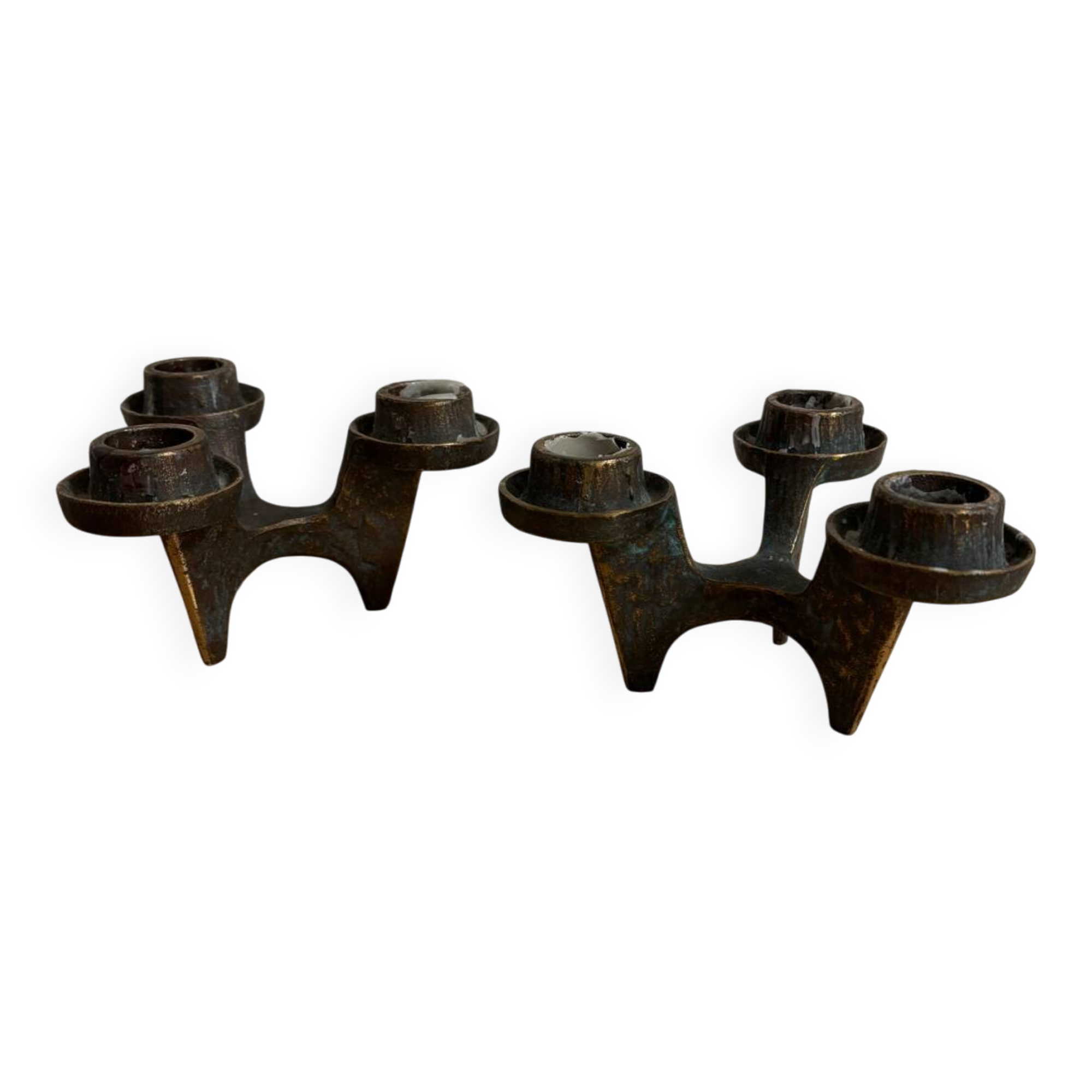 Brutalist candle holders