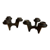 Brutalist candle holders