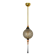 Blown Murano Glass and Brass Pendant Lamp