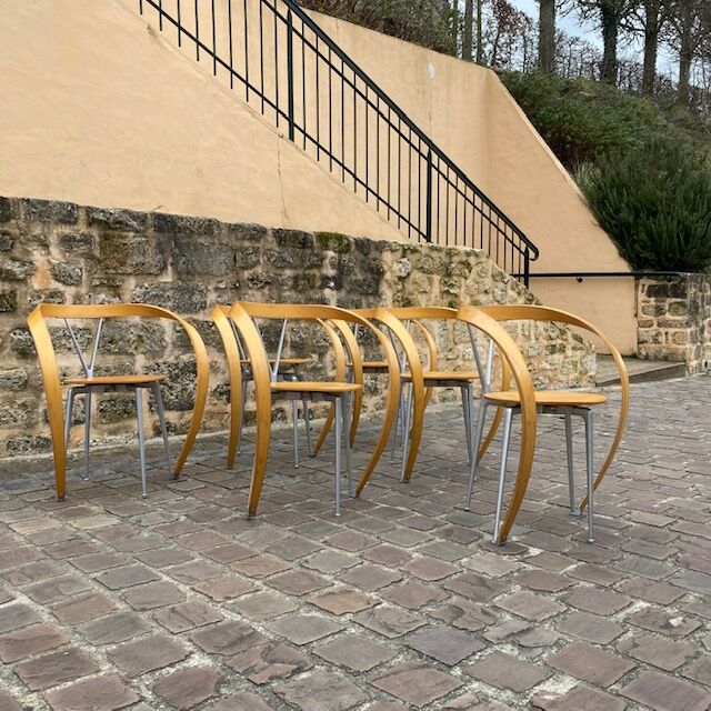 Set of 6 Chairs "Revers" by Andrea Branzi
