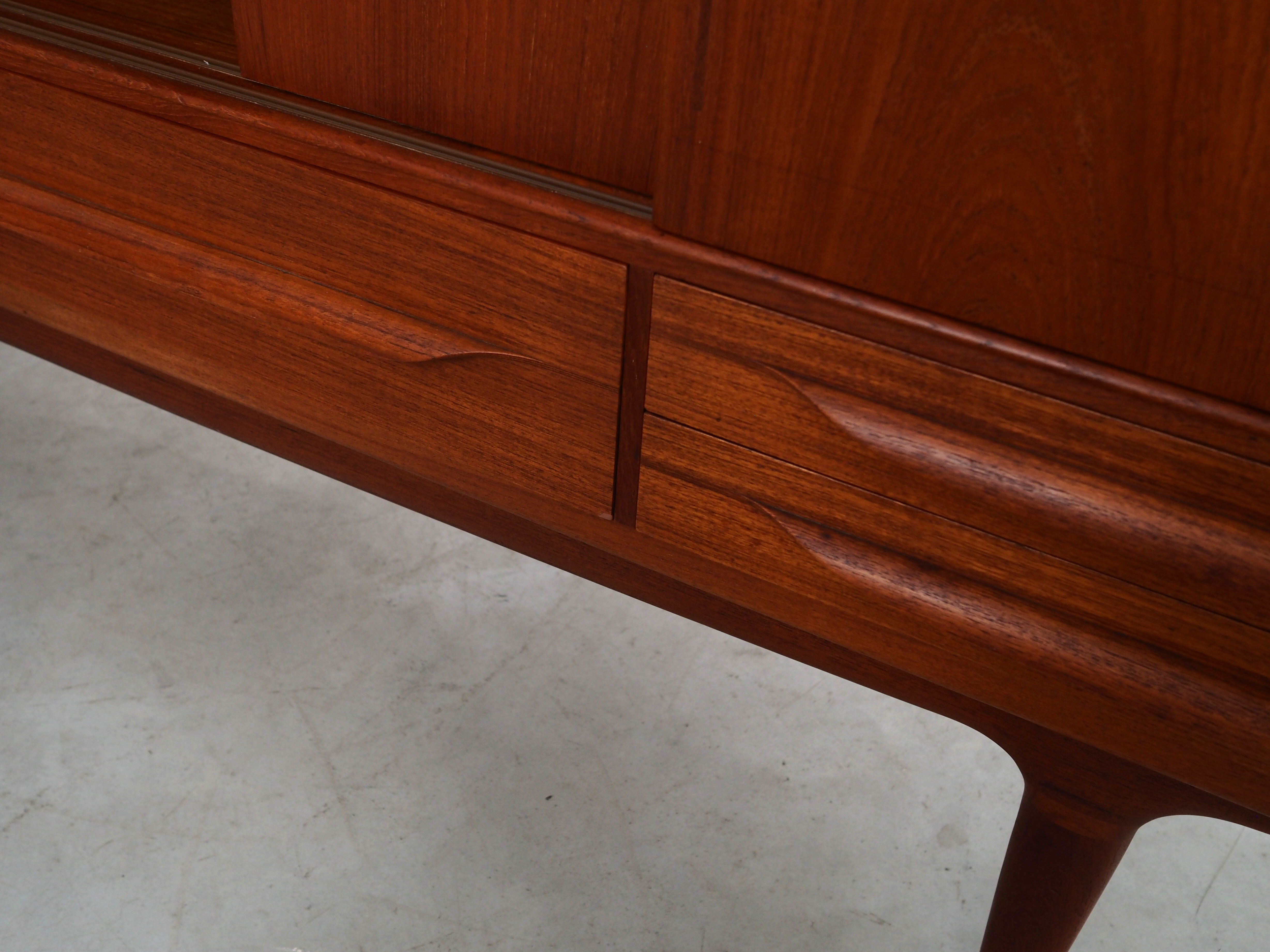 Teak highboard, Danish design, 1960s, designer: Johannes Andersen