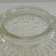 1970s vintage cut glass suspension – retro design ball lamp – L