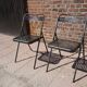 Lot de 2 chaises pliantes