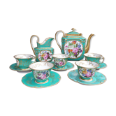 Service à thé floral ancien en porcelaine