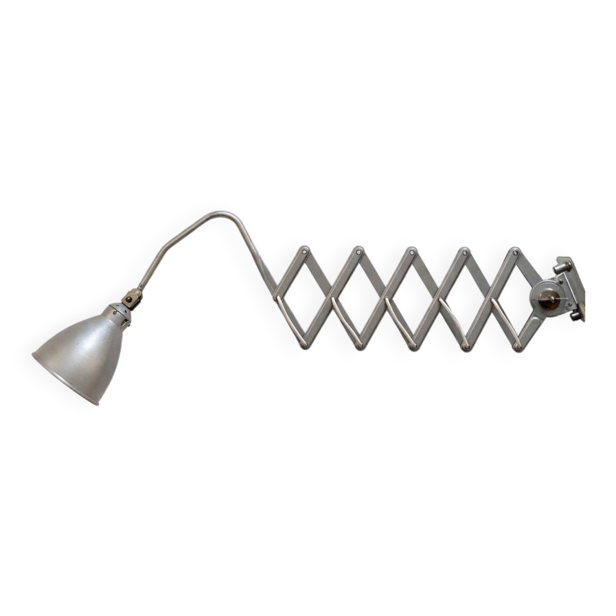 Industrial scissors lamp AGI, Belgium, 1920s