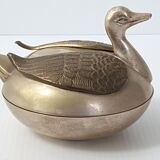 Bonbonniere 1970 vintage silver metal