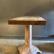 Industrial console cast iron and oak tray
