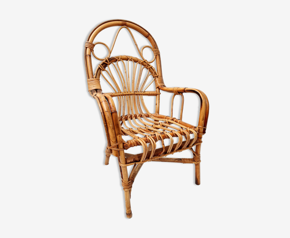 Fauteuil en rotin enfant