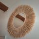 Miroir raphia fait main, création artisanale