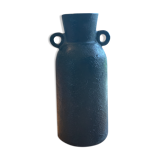 Black ceramic vase