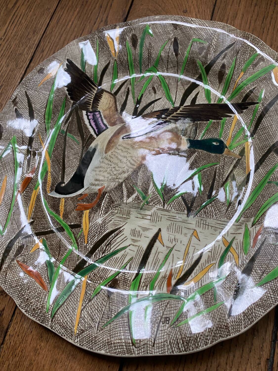 Assiette canard Rambouillet de Gien