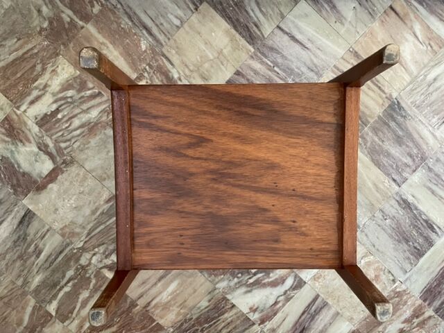 Teak sofa end table 1950 France