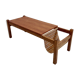 Coffee table with magazine rack