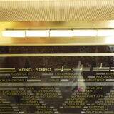 Wood, glass, bakelite, vinyl and brass radio - Bi-amp radio - Philips