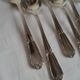 6 Small Silver-Plated Metal Spoons Boulenger Dessert Cutlery