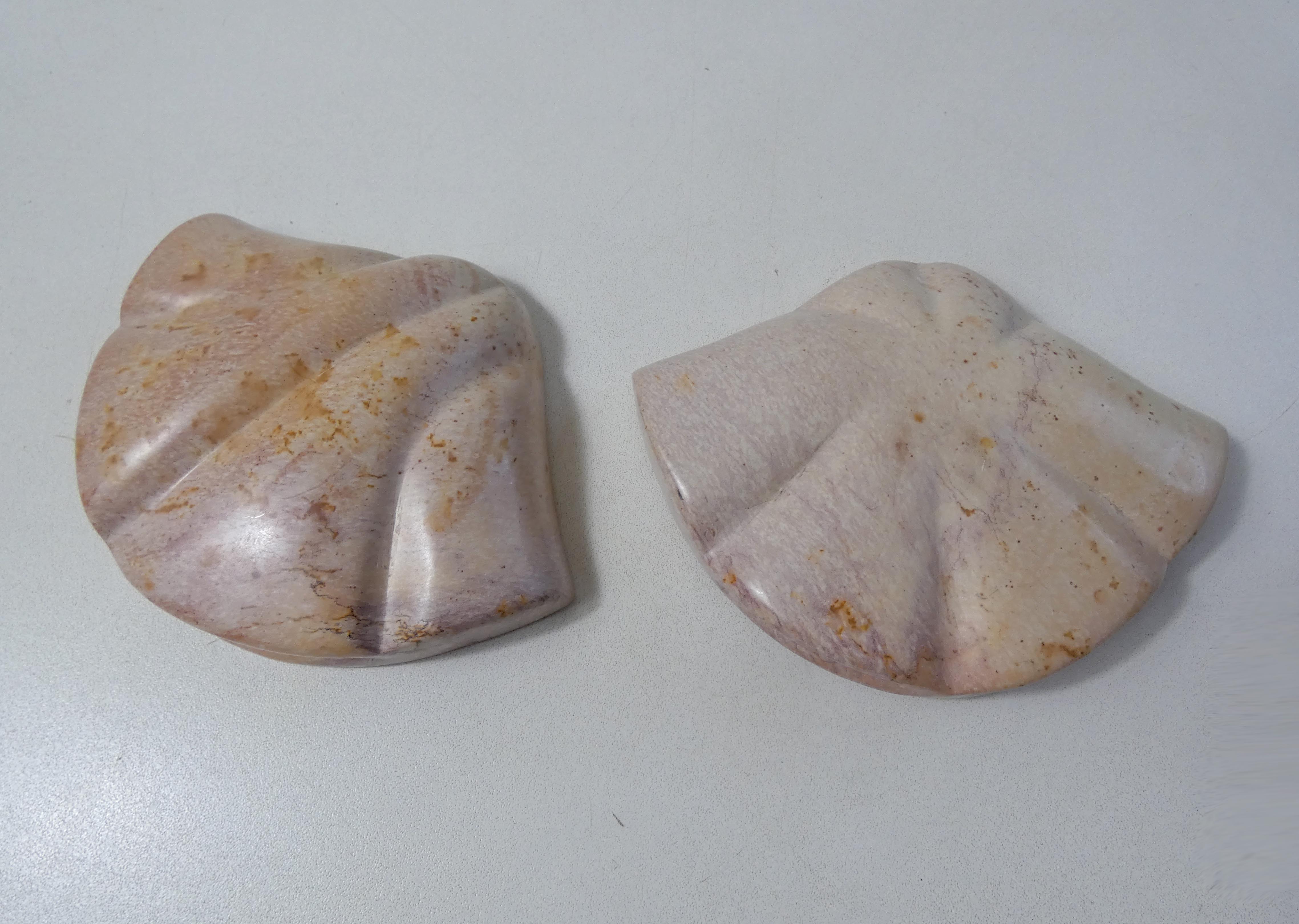 shell-shaped soapstone box