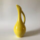 Vintage yellow ceramic decanter