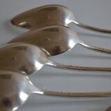 6 silver plated soup spoons P de Ruolz silver plated soup spoons 21.8 cm