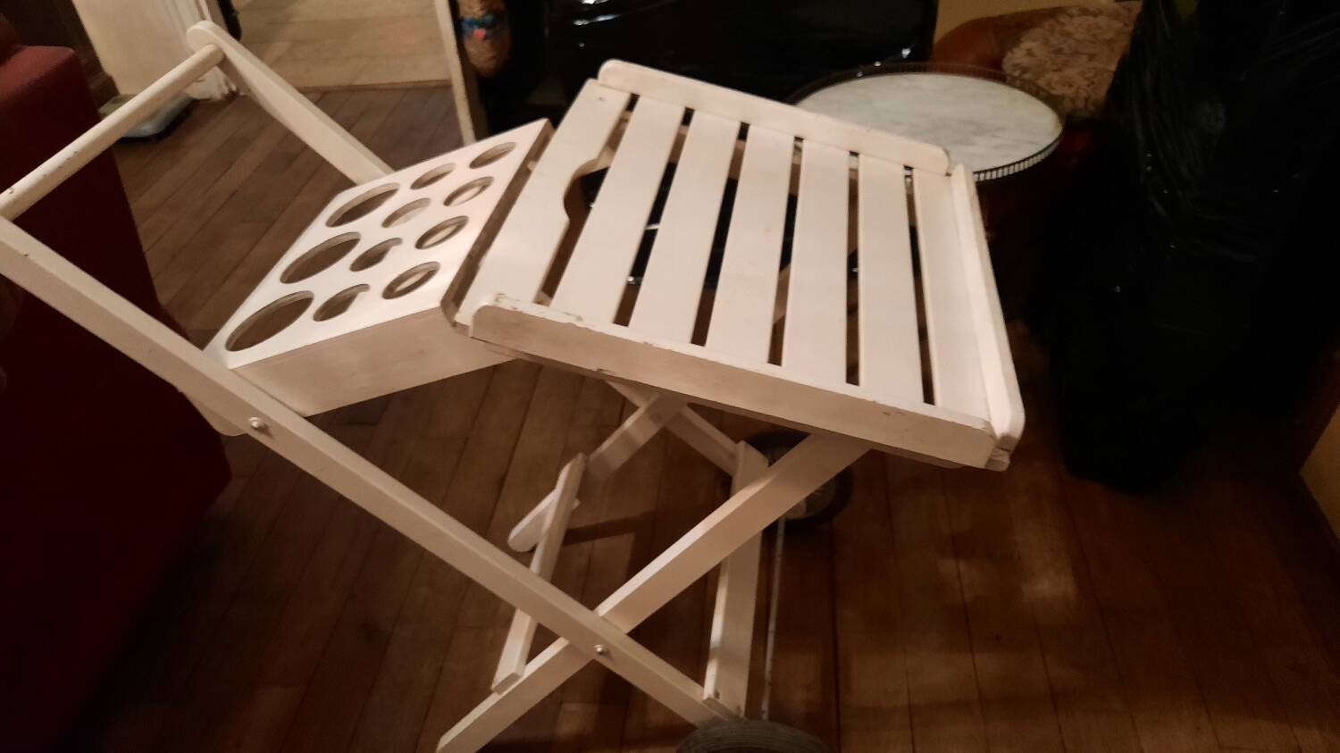 Garden trolley on wheels