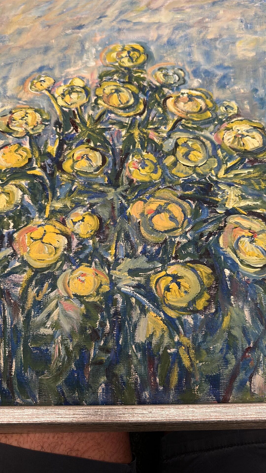 Swedish Oil on Canvas – “Flower” by S. Koskinen – Dated 1978