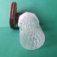 Pair of vintage rattan bamboo wall sconces
