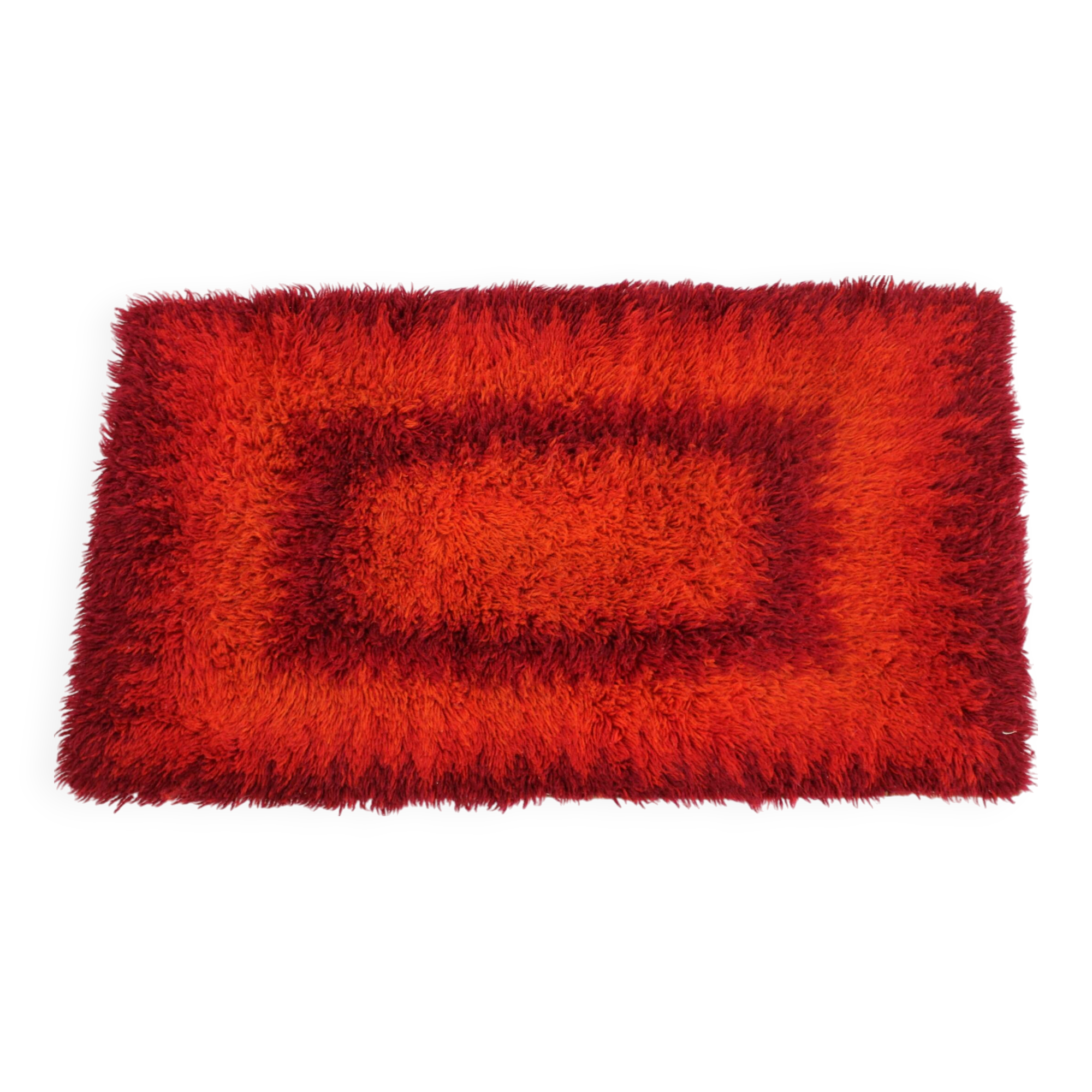 1970s Small Danish Abstract Wool Rug