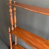 Napoleon III wall shelf in turned wood, 19th century