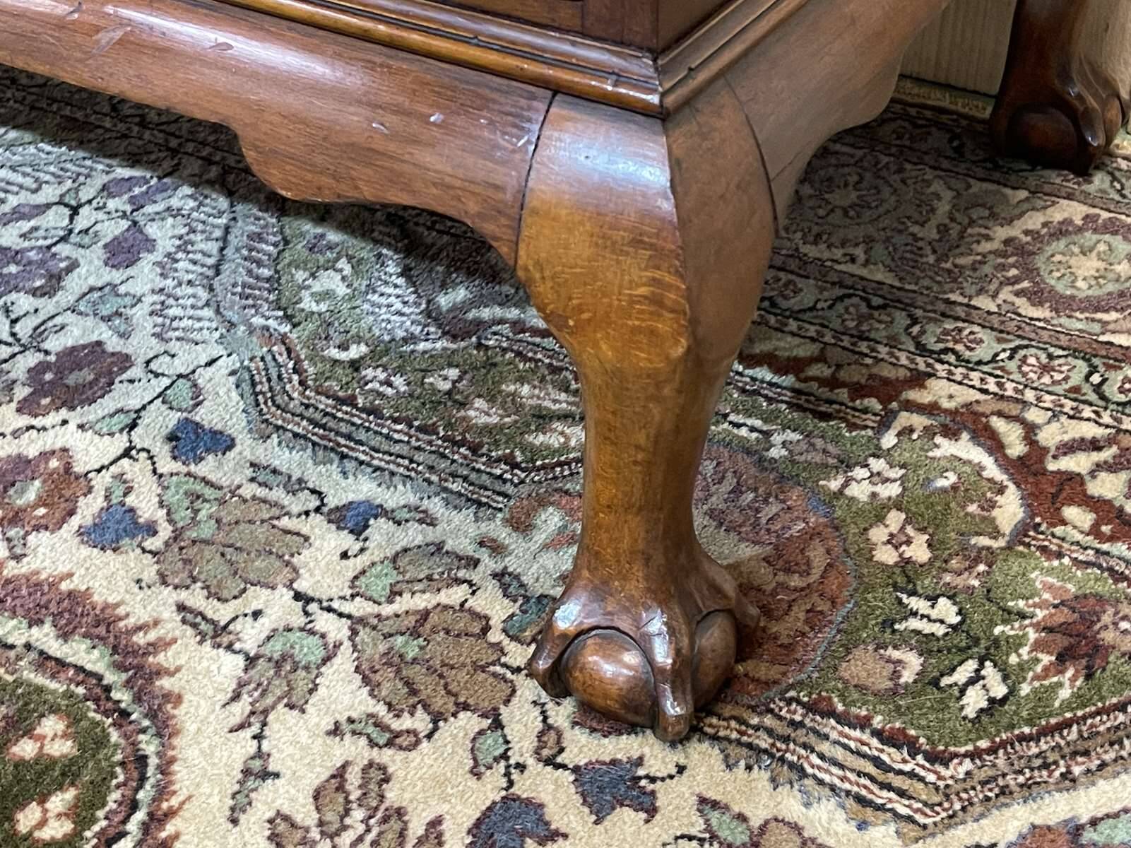 1930s mahogany donkey desk in English.