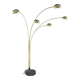 Lampadaire en métal et en marbre, Suède, 1980