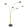 Lampadaire en métal et en marbre, Suède, 1980
