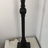 Turned wooden lamp base