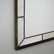 Miroir nordique en métal des années 50 – Design vintage