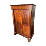 EMPIRE style mahogany secretary with detached columns