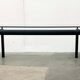 Italian model LC6 dining or office table in metal and glass by Le Corbusier, Pierre Jeanneret, Charlotte Perriand for Cassina.