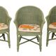 Rattan lounge by Maugrion, 1980