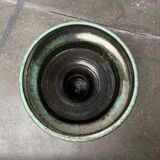 Brutalist studio pottery vase in East German style from the mid-century by Kerstin & Ralf Unterstab for Kunsttöpferei Unterstab KTU, 1960s.