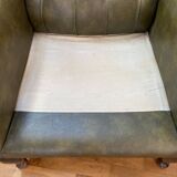 Fauteuil à oreille vert