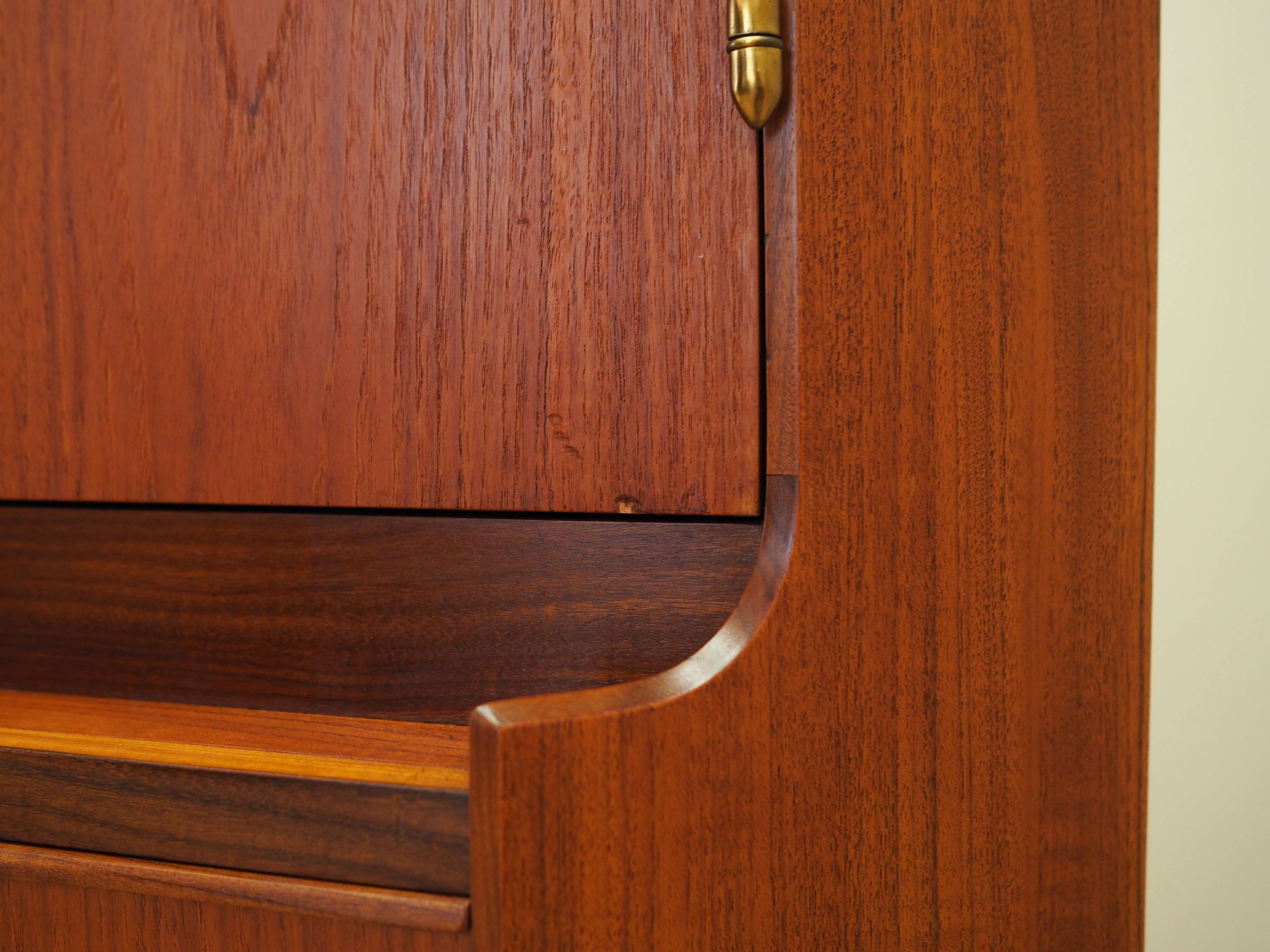 Teak corner cabinet, Danish design, 1970s, production: Denmark